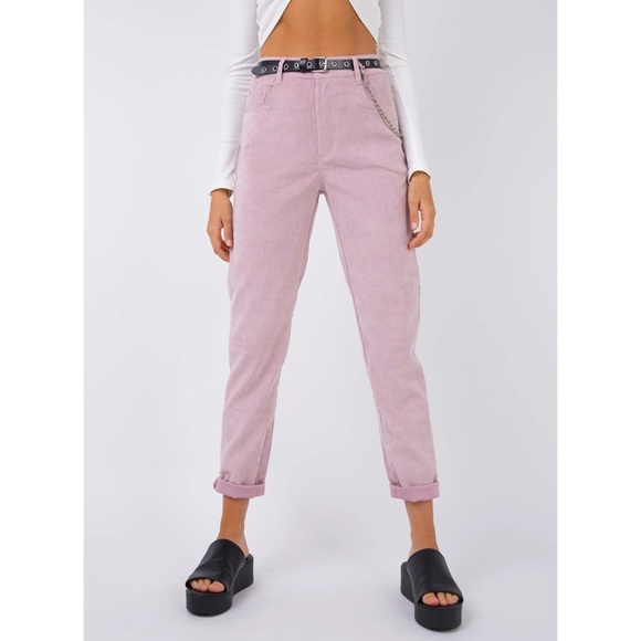 Princess Polly Pants - NWT PRINCESS POLLY Kaia corduroy pants pink 8